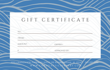 Load image into Gallery viewer, Gift Certificate (custom amount)